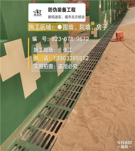 琼海 例如在抖音上有“迷彩墙，外围墙面挡 - 星空数码迷彩漆施工队