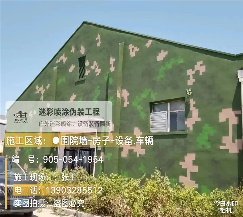 琼海外墙数码迷彩漆施工报价清单（100㎡标准墙面测算）